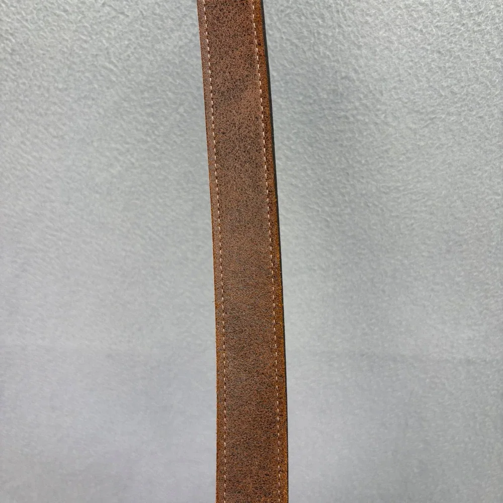 Allen Edmonds Belt Mens 40 Brown Leather Rugged Made In USA 1016717